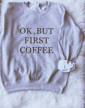 Sugarbaby Ok But First Coffee Sweatshirt Tumblr Jumper Long Sleeve Fashion Casual Tops Crew Neck Tumblr Clothing Grunge Tops 2024 - buy cheap