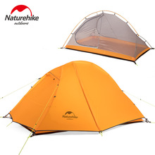 Naturehike tenda de acampamento ultraleve, barraca de camping para duas pessoas com 20d de silicone, portátil, camada dupla, à prova de chuva e vento 2024 - compre barato