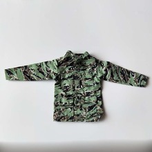 Камуфляжная куртка в масштабе 1/6 армейского зеленого цвета, пальто для 12-дюймовых экшн-фигурок, коллекционные игрушки 2024 - купить недорого