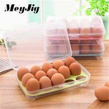 MeyJig 15 Grid Egg Box Food Container Organizer Convenient Storage Boxes Durable Multifunctional Crisper Kitchen Products 2024 - buy cheap