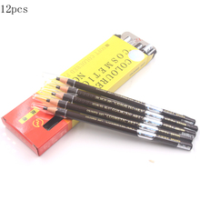 12 pçs 18cm de alta qualidade marrom impermeável microblading lápis maquiagem permanente acessórios 2024 - compre barato
