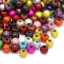 DoreenBeads Retail Acrylic Spacer Beads Round Mixed Miracle/Illusion 4mm(1/8") Dia,Hole:Approx 1.2mm,500PCs 2024 - buy cheap