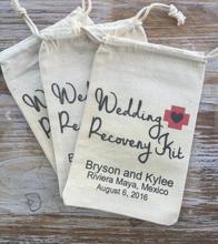 custom recovery wedding Party first aid Hangover Kit jewelry favor muslin Bags Bachelorette hen bridal shower favors 2024 - buy cheap