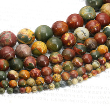 Multicolor picasso round loose beads 4mm 6mm 8mm 10mm 12mm 14mm size optional 15inches 2 piece/lot stone beads women jewelry 2024 - buy cheap