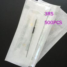 500 Pieces/Box Tattoo 3R Needles For Permanent Eyebrow and Lip Munsu Makeup Machine 0.35mm*50mm Free Shipping 2024 - buy cheap