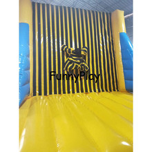 Parede Pegajosa Inflável engraçado jogo de salto/bouncer inflável/ligação em ponte para carnaval ao ar livre/eventos, salto inflável e parede de escalada 2024 - compre barato