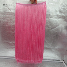 wholesale 10Yards 100cm Wide Lace Fringe Trim Tassel Pink Fringe Trimming Lace For DIY Latin Dress Stage Clothes Accessories 2024 - buy cheap