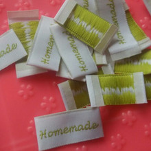 50 pcs/lot Stock sale Homemade white polyester cloth woven label main labels 30 mm * 15 mm 2024 - buy cheap