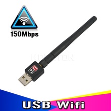 Enrutador Wifi USB de 150Mbps, adaptador inalámbrico de 150M, tarjeta LAN de ordenador, antena 802.11n/g/b para ordenador de escritorio, 1 unidad 2024 - compra barato