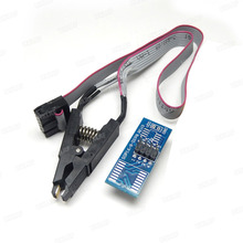 For SOIC8 SOP8 Flash Chip IC Test Clip with SPI Cable Programmer BIOS TL866A/CS Free Shipping + Tracking Number 2024 - buy cheap