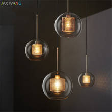 Modern Ball Glass Pendant Lamp Living Room Chandelier Lighting Led Hanglamp Loft Decor Lamps Light Fixtures Living Room Bedroom 2024 - buy cheap