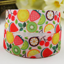 7/8'' 22mm,1" 25mm,1-1/2" 38mm,3" 75mm fruit Character printed Grosgrain Ribbon party decoration X-02223 10 Yards 2024 - buy cheap