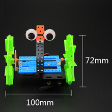 Brinquedos científicos experimentais com duas rodas, robô artesanal de equilíbrio, modelo criativo pequeno de produção 2024 - compre barato