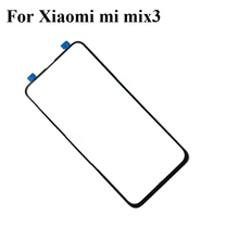 Tela de vidro para xiaomi mi mix 3, tela exterior com sensor de toque, cobertura sem flex 2024 - compre barato