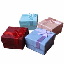 Gift Boxes Bangle Jewelry Ring Earring Watch Gift Carton Box Bowknot Case Jewelry Box Package Makeup Organizer 4X4X3cm 2024 - buy cheap