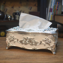 Caixa de tecido acrílica branca dourada/prateada europeia, dispensador para guardanapo, caixa de ecoração, tecido, guardanapo para decoração de casa zjh015 2024 - compre barato