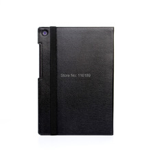 Falso (pu) de couro fique livro-style caso capa para sony xperia z2 tablet 10.1 2024 - compre barato