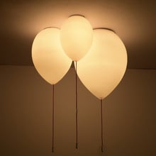 Globo galvanizado de Metal para habitación de niños, candelabro Simple blanco cálido y romántico para sala de estar, dormitorio y restaurante 2024 - compra barato