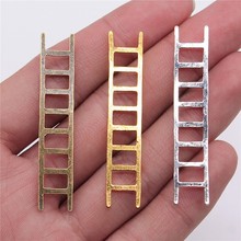 WYSIWYG 10pcs 51x10mm 3 Colors Antique Gold Color Antique Silver Color Antique Bronze Ladders Pendant Charms For Jewelry Making 2024 - buy cheap