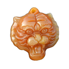 YunNan HuangLong Jade Tiger Pendant Necklace Sweater Chain Drop Shipping Hand Carved Jade Stone Necklace With Chain 2024 - buy cheap