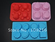 Green Good Quality 100% Food Grade Silicone Cake Mold/Muffin Cupcake Pan 3pcs/set Kitty and Mickey Mouse and  Flowertypes Molds 2024 - buy cheap