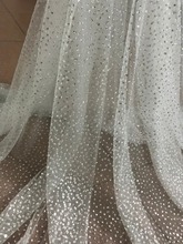 high quality SYJ-71524 Nigerian Lace Fabric Wedding African Lace Fabric with glitter sequins 2024 - buy cheap