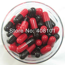 (5,000pcs/bag) Size 00 Black/Red Color Gelatin Capsule, Capsule Shell, Empty Capsule--- Cap and Body Separated 2024 - buy cheap