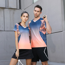 Мужская и женская одежда для настольного тенниса, рубашка для бадминтона, рубашка для настольного тенниса, спортивная одежда для бадминтона, спортивные шорты для бадминтона для мужчин QQ 2024 - купить недорого