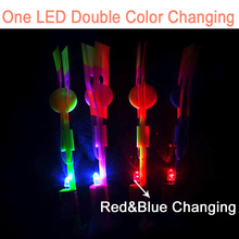 (20 pieces/lot) Sling Shot Led Amazing Arrow Helicopter Copter Flying Light up Party gift Flare Glow Arrow Shot Copter 2024 - buy cheap