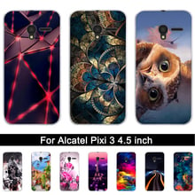 Silicone Case For Alcatel One Touch Pixi 3 4.5" 5017 5017D 5017X 5019D TPU Back Phone Cover For Alcatel Pixi 3 4.5 inch Shells 2024 - buy cheap