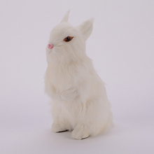 simulation cute standing rabbit 16x10x24cm model polyethylene&furs rabbit model home decoration props ,model gift d477 2024 - buy cheap