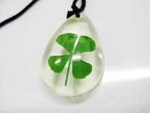 50 PCS Lucky real four leaf clover lucid ice drp style green cool fine pendant 2024 - buy cheap