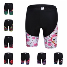 Shorts de ciclismo feminino coolmax 5d, shorts acolchoado à prova de choque mtb feminino bicicleta speed bike justo 2024 - compre barato