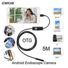JCWHCAM 5.5mm Len 5M Android USB Endoscope Camera Flexible Snake USB Pipe Inspection Android Phone OTG USB Borescope Camera 2024 - buy cheap