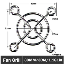 20pcs/lot DC PC Fan Grill Protector Metal Finger Guard 30mm 3cm 2024 - buy cheap