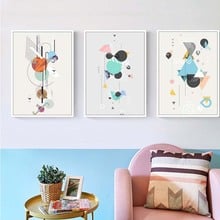 Quadros de lona para decoração, quadros de tela para pintura, arte abstrata para parede, estilo minimalista e nórdico 2024 - compre barato