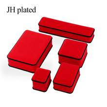 JHplated Jewelry Necklace Packaging gift boxes Red Blue Gray Rectangle gift box wrapping jewelry ring earrings box Pendant box 2024 - buy cheap