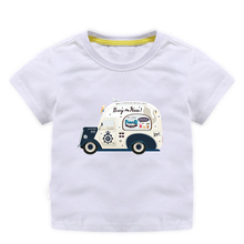 fashion Children short sleeve T-shirt tees Boys car Summer Short Tees Tops For Kids Clothing Baby boys car Cotton T-Shirt 2024 - buy cheap