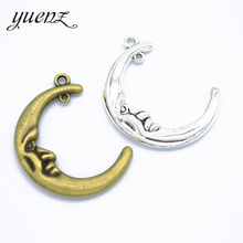 YuenZ-abalorios de Luna antigua, accesorio de joyería de 41x30mm, L620, 3 uds. 2024 - compra barato