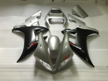 Custom Motorcycle Fairing kit for YAMAHA YZFR1 02 03 YZF R1 2002 2003 yzfr1 YZF1000 Silver black ABS Fairings set+7gifts YM82 2024 - buy cheap