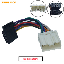 FEELDO 1Pc Car Stereo Conversion Plug Wire Adapter For Mitsubishi to ISO CD Radio Wiring Harness Original Head Units Cable 2024 - buy cheap