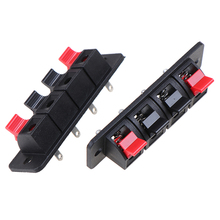 2 Pcs 4 Positions Connector Terminal Push In Jack Spring Load Audio Speaker Terminals Breadboard Clip 2024 - buy cheap