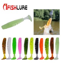 20pcs/lot Afishlure Paddle Tail soft bait Lures 38mm 0.85g T Tail Fishy Smell  Bass Sea fishing Bait Plastic Worms AR66 2024 - buy cheap