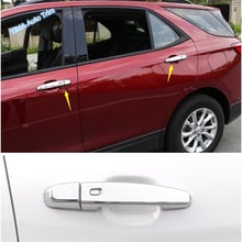 Lapetus Car Styling Outside Door Pull Handle Protection Cap Cover Trim  Chrome Look Fit For Chevrolet Equinox 2017 - 2022 ABS 2024 - buy cheap