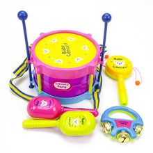5 unids/set Mini instrumento musical de juguete de Jazz tambor instrumentos Kit de desarrollo juguetes de música educativos para niños niñas regalo 2024 - compra barato
