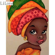 LI LOYE 5D DIY Diamond Embroidery Painting African woman Pictures Crystal Diamond Home Decoration Full Mosaic Crystal Gift FZ201 2024 - buy cheap