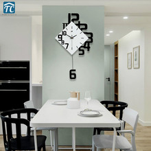 European Style Wall Clock Quartz Watches Silent Swing Creative Living Room Simple Morder Decoration Hangin Clocks Home 2024 - buy cheap