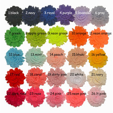 Tecido artificial fofo com grampo de jacaré-flor de chiffon-9cm-15 cores 2024 - compre barato
