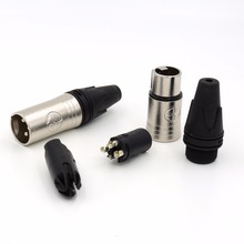 Conector XLR de 4 pines para NEUTRIK NC4MXX, adaptador de 4 núcleos con conector macho, 2 uds. 2024 - compra barato