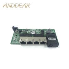 Conversor de mídia óptico, placa mãe pcb de modo único 4 rj45 e 1 sfp, 10/100/1000m, gigabit, ethernet 2024 - compre barato